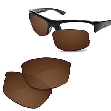Imagem de Glintbay Lentes de óculos de sol de substituição 100% precisas para RayBan RB4173-62 mm - Marrom polarizado