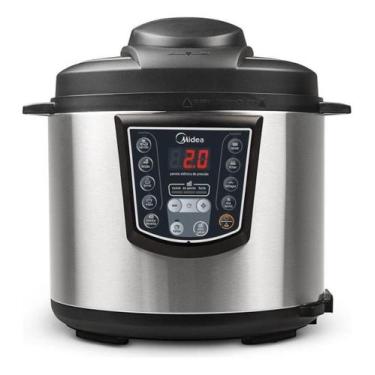 Imagem de Panela De Pressão Elétrica Digital Midea Ppa71 6l Inox 127v, 110V