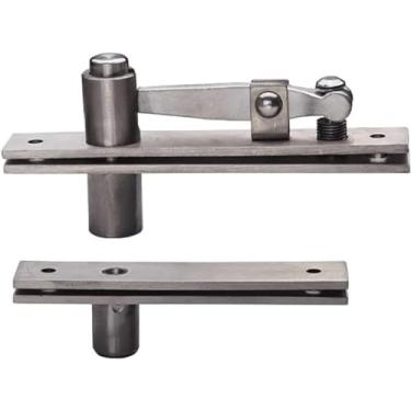 Imagem de TamBee Dobradiças de Pivô Resistentes para Portas de Madeira - Aço Inoxidável - Formato I