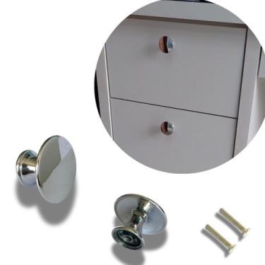 Imagem de 1 Puxador Redondo para Gavetas e Armários Metal /Alta Qualid - Compras