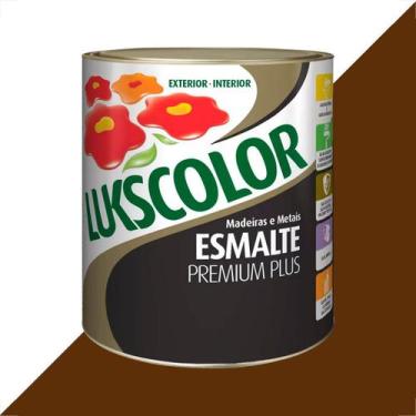 Imagem de Tinta esmalte lukscolor alto brilho 900ml conhaque