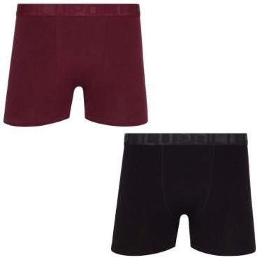 Imagem de Kit/2 Cueca Boxer Lupo 00784-088 Masculina Algodão Com Elastano T. P/G