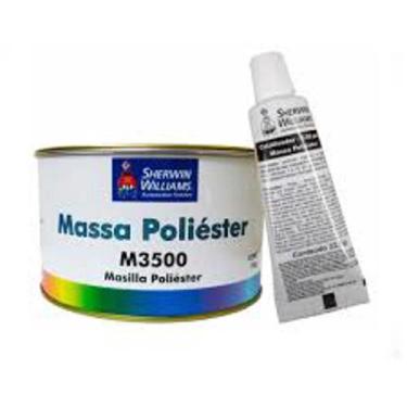 Imagem de Kit massa poliester m3500 lazzuril com catalisador 750gr - 000013