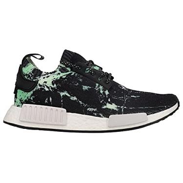 Imagem de adidas NMD_R1 Primeknit Men's Shoes Core Black/Cloud White/Aero Green bb7996 (5 D(M) US)