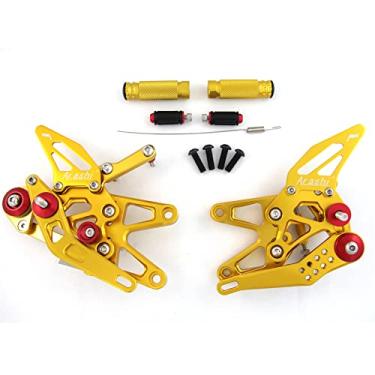 Imagem de Traseiros ajustáveis compatíveis com Triumph Daytona 675 675R 2013-2018, dourado