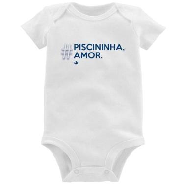 Imagem de Body Bebê Piscininha amor - Foca na Moda, Branco, G