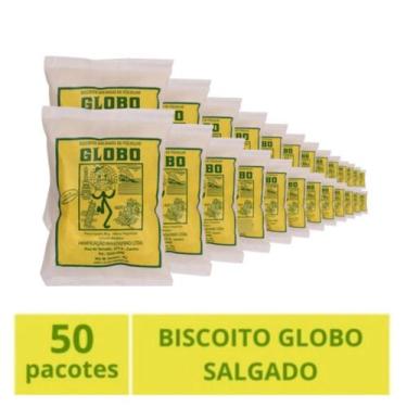 Imagem de Kit Biscoito Globo Salgado 30g Com 50 Und