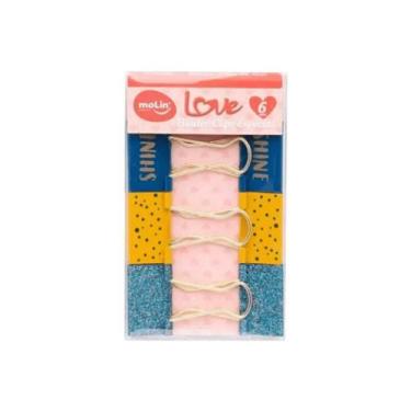 Imagem de Binder Clips Molin Love Especial Azul 32mm Com 06