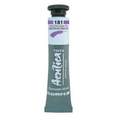 Imagem de Tinta Acrílica 20ml 181 Violeta Cobalto Corfix, 181 VIOLETA COBALTO