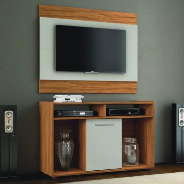 Imagem de Conjunto Painel com Estante para TV até 43 Polegadas Show Notável Móveis