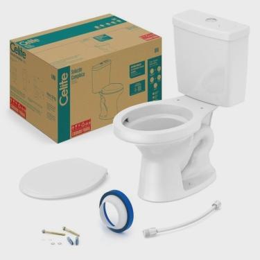 Imagem de Kit 2 Vaso Sanitários com Caixa Acoplada 6l Uni Celite