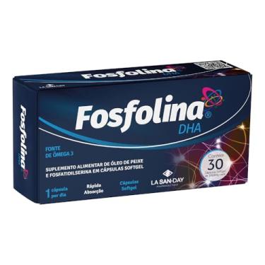Imagem de Fosfolina DHA (30 Cápsulas) - Auxilia na melhora da função cognitiva, melhora da memória e da atenção e estado de alerta