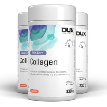 Imagem de Kit 3 Colágeno Hidrolisado Dux Collagen Tangerina 330g