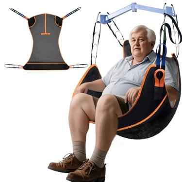Imagem de MDSTOP Estilingue universal para levantamento de pacientes de corpo inteiro, alça de transferência para idosos e deficientes com alça médica acolchoada, auxílio ao paciente para chuveiro, banho