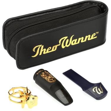 Imagem de Theo Wanne Bocal de saxofone soprano Ambika 3 - sem defletor e câmara grande extra verdadeira - som profundo e assombrado - Inclui ligadura iluminada