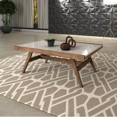 Imagem de Mesa De Centro Retangular Madeira  Reforçada Mdf E Pinus - A7 HOME , O