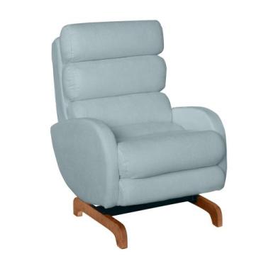 Imagem de Poltrona Amamentação Maitê Premium Com Balanço Puff Quadrado - Bebê Co