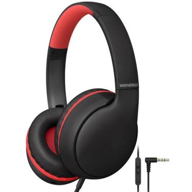 Imagem de Fones de ouvido para crianças precisam de fio com microfone, limite de