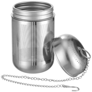 Imagem de Filtro de tempero filtro de tempero Filtro de aço inoxidável Coador de bola de chá temperos de sopa temperos de seperação cesta filtro de cozinha infusor com corrente para casa