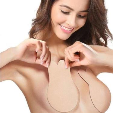 Imagem de Sutiã Adesivo Silicone Levanta Seio Invisível Não Cai - alfashop, Nude