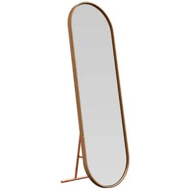 Imagem de Toucador Alamanda Espelho Oval JB Bechara Cor Marrom - Estrela Móveis