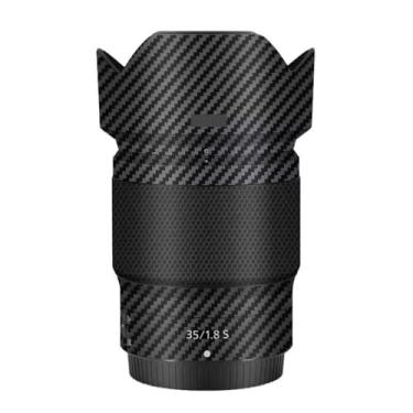 Imagem de Skin Lens Camera Skin Wrap Vinil Protetor Adesivo Acessórios de Fotografia para Nikon Z 35mm F1.8S (Fibra de Carbono Preto)