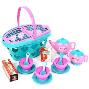 Imagem de Cesta Chazinho Infantil com 14 Peças – Brinquedo Criativo e Educativo