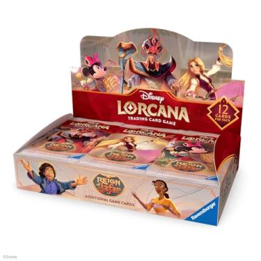 Imagem de Ravensburger Disney Lorcana TCG: Reign of Jafar Booster Pack Display | 24 pacotes com 12 cards colecionáveis cada | Ideal para colecionadores e fãs da Disney | Adequado para maiores de 8 anos