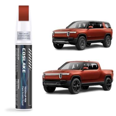 Imagem de COSLAKE Tinta de retoque de carro (Red Canyon (A1AP/EXP008/EXPORG07AW)) para RIVIAN, kit de reparo de arranhões de tinta de carro, solução rápida e fácil de reparar, caneta removedor de arranhões com