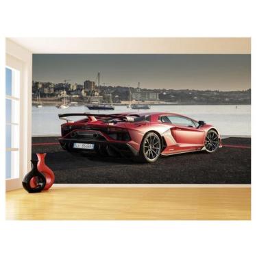 Imagem de Papel De Parede 3D Carro Lamborghini Aventador 3,5M Car190 - Você Deco