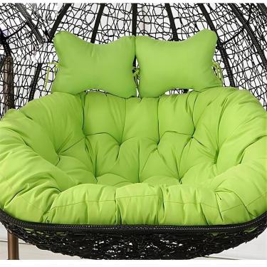 Imagem de Almofada De Cadeira De Balanço Dupla, Almofada De Cadeira De Ovo Pendurada Grossa à Prova D'água, Almofada De Assento De Substituição Lavável Para Cadeiras De Rede, Almofadas De, O