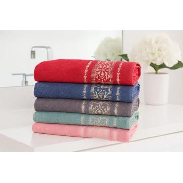 Imagem de Toalhas Banho Jogo 4 Peças Grossa Kit Completo 360 Gramas - Karsteno B