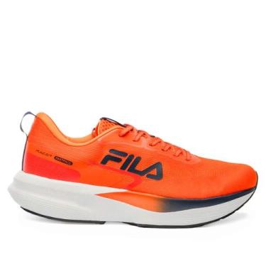 Imagem de Tênis Masculino Fila Racer Fastpace Laranja/Branco, Laranja, Branco, 4