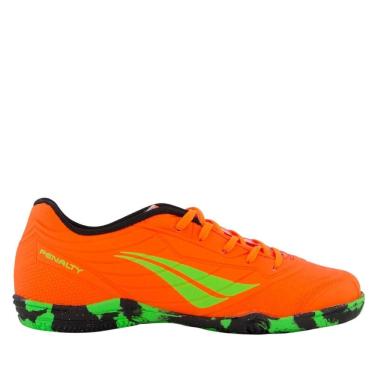 Imagem de Chuteira Society Matis Kids Xxi 246241-3330 - Laranja/Verde Claro 35