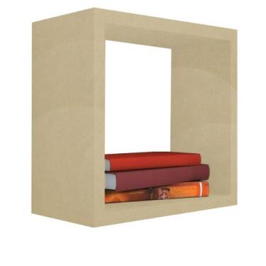 Imagem de Nicho Decorativo 25X25X20 cm Em Mdf Natural - trova