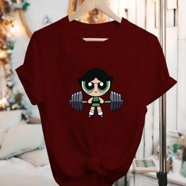 Imagem de Camisetas Meninas Super Poderosas Manga Curta Blusão - Eletron Fashion