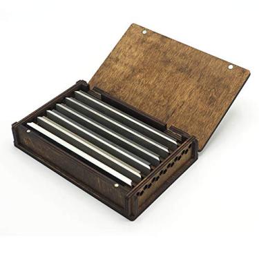 Imagem de Estojo de armazenamento de madeira compensada para pedras Edge Pro (para 6 pedras)