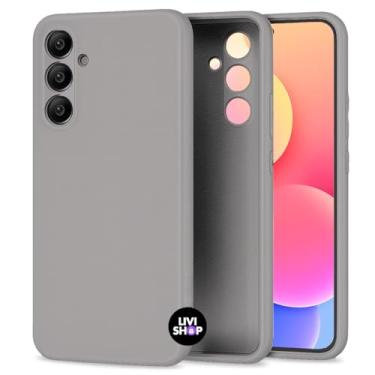 Imagem de Capa Case Capinha Compatível Samsunng Galaxy A56 Silicone Com Bordas Elevadas Aveludada Forro Premium (CINZA)