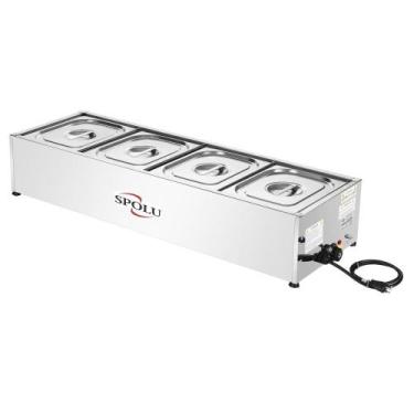 Imagem de Rechaud Elétrico Inox 4 Cubas Spolu 220V SPL-504
