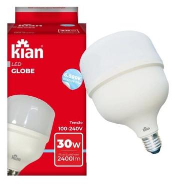 Imagem de Lâmpada Led Globe Bivolt 30 Watts E27 Branco Frio 6500k KIAN
