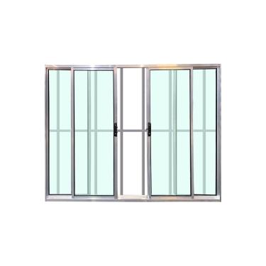 Imagem de Janela 4 Folhas Com Grade Brilhante 100x120 Linha 18 Esmeralda