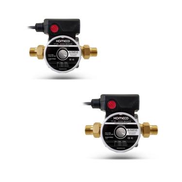 Imagem de Kit 2 Mini Bombas Komeco Tp20 Pressurizadores de Água Quente Fria Bronze 220V