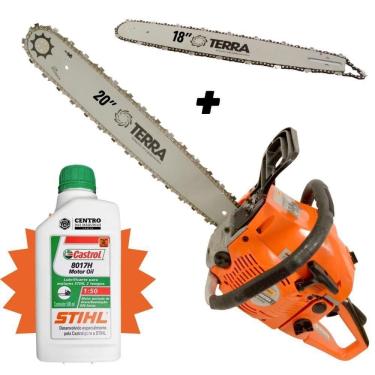 Imagem de Motosserra Gasolina Mt520 Terra Sabres 18”e 20” + óleo Stihl