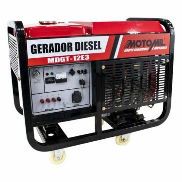 Imagem de Gerador a Diesel MDGT-12E3 - 12KVA TRIF.380V MONO.220V Motomil
