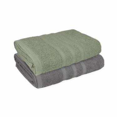 Imagem de Kit com 2 Toalhas de Banho Macia e Felpuda Valência  Material 100Algod