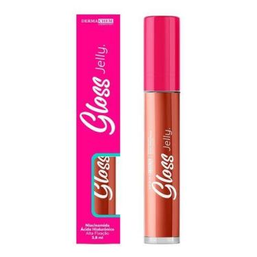 Imagem de Brilho Labial Gel Gloss Jelly Batom Aumenta Volume Boca Sexy - Dermach
