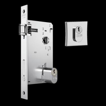 Imagem de Fechadura Rolete Stam 1601 Máquina 55 Cilindro 85 mm Roseta Quadrada C