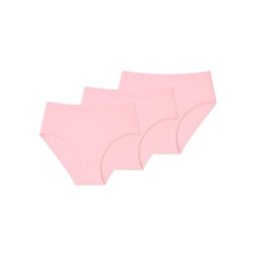 Imagem de Kit com 3 Calcinhas Alta Liz 70220, Rosa, G