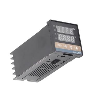 Imagem de KIMISS Termostato do Controlador de Temperatura PID Digital Rex-C100 Com Termopar, Controle de Temperatura de Alta Precisão para Aplicações Industriais