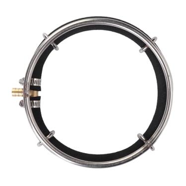 Imagem de KIMISS Anel de Difusor de Bolhas de Ar Redondo de Aquário - Bubbler de Oxigênio de 25 Cm para Lagoas de Peixes e Aquários | Entrada de Cobre, Aumenta o Teor de Oxigênio (Diâmetro de volta única 15cm)